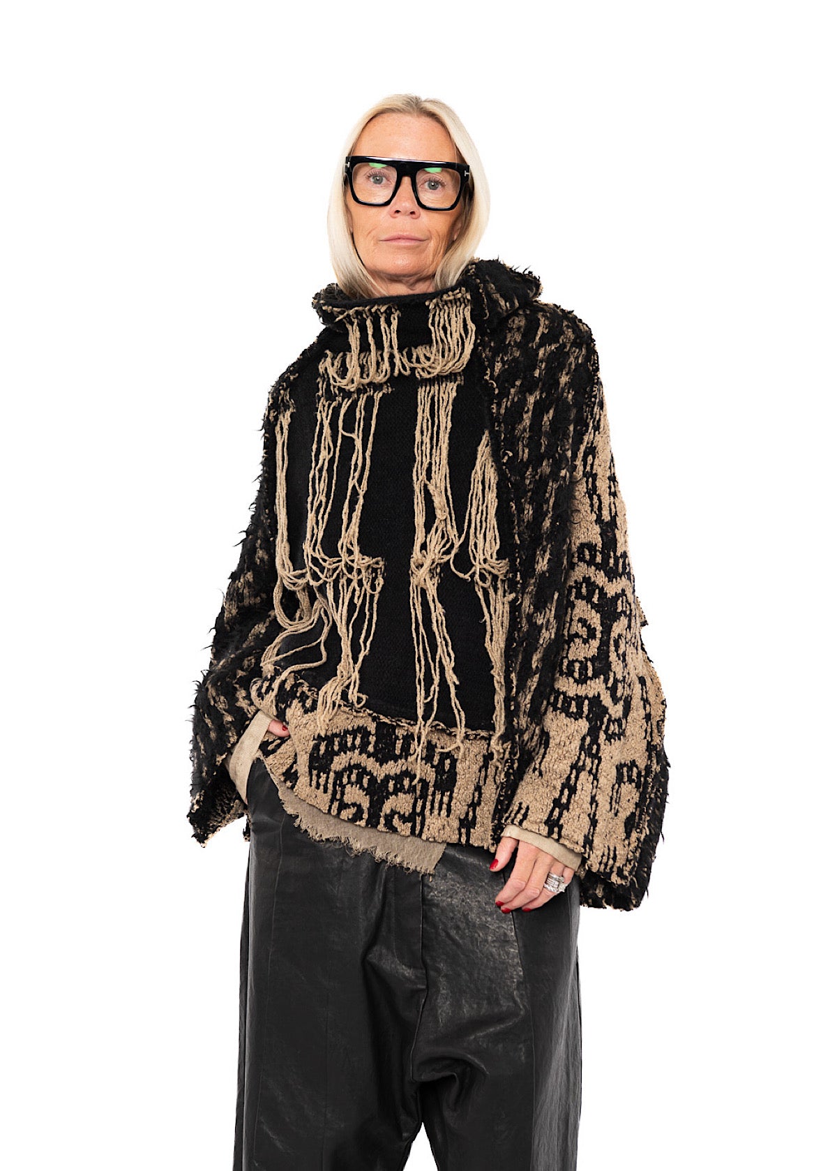 ÜBERGRÖSSIGER PULLOVER AUS TAPESTRY-STRICK