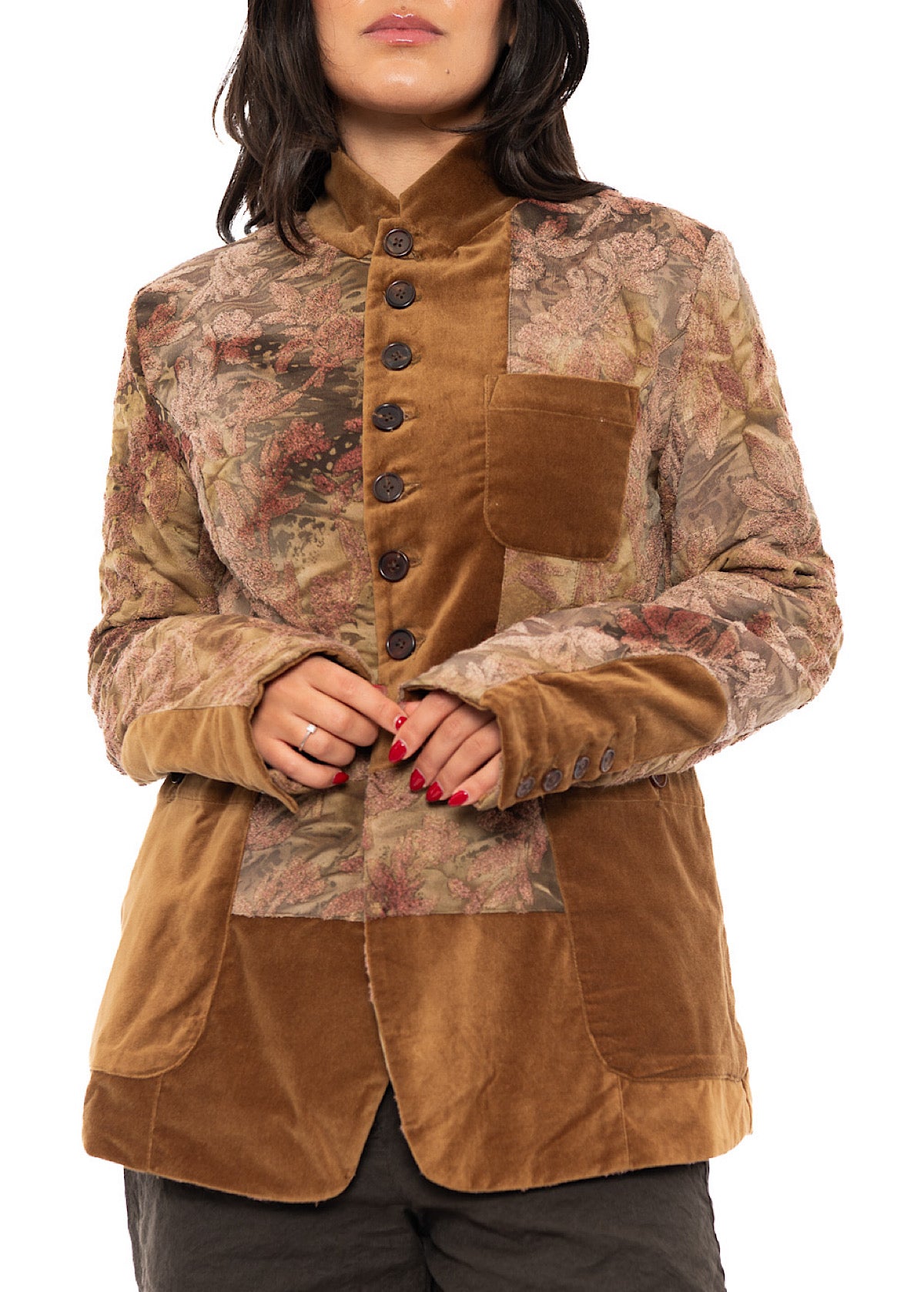 TEXTURED STRAIGHT-CUT JACKET