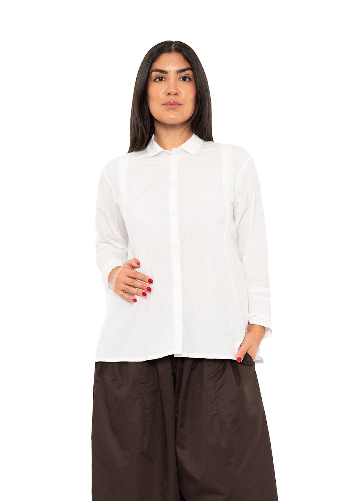 CRINKLE COTTON SHIRT