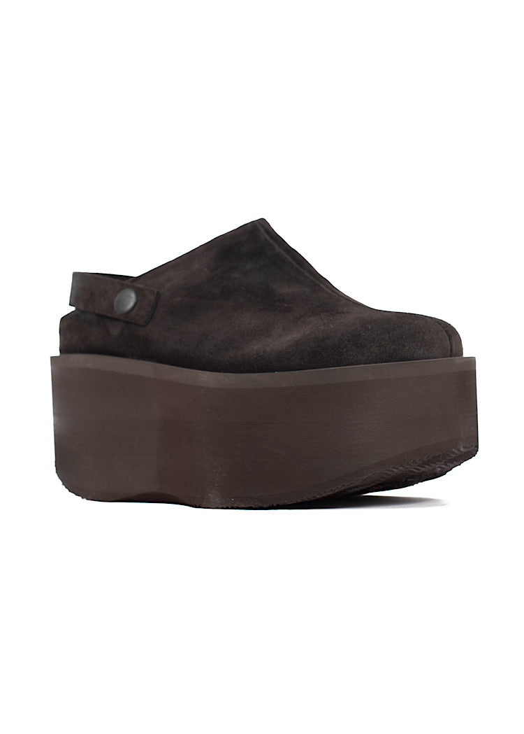 SUEDE PLATFORM CLOG