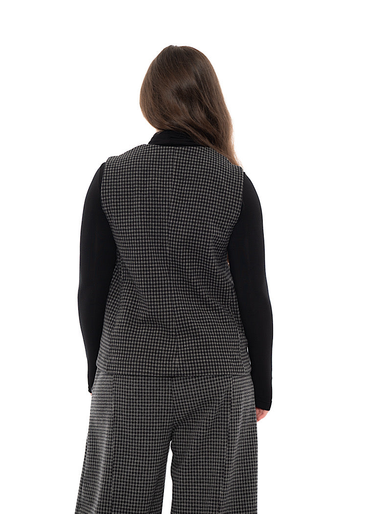 MICRO-CHECK GENNY WAISTCOAT