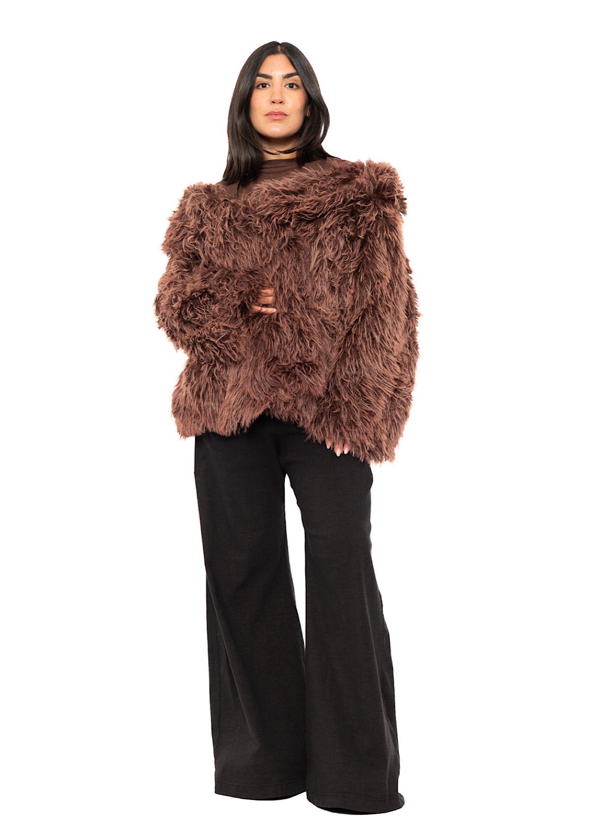 OVERSIZED FAUX FUR JACKET