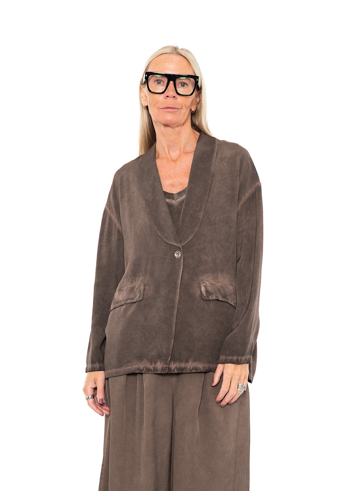 RELAXED VISCOSE-MIX JACKET