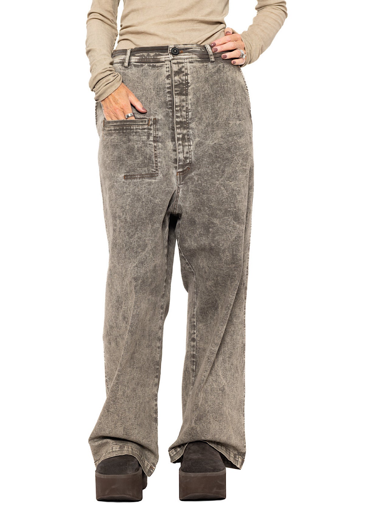 SIGNATURE DROP CROTCH DENIM JEAN