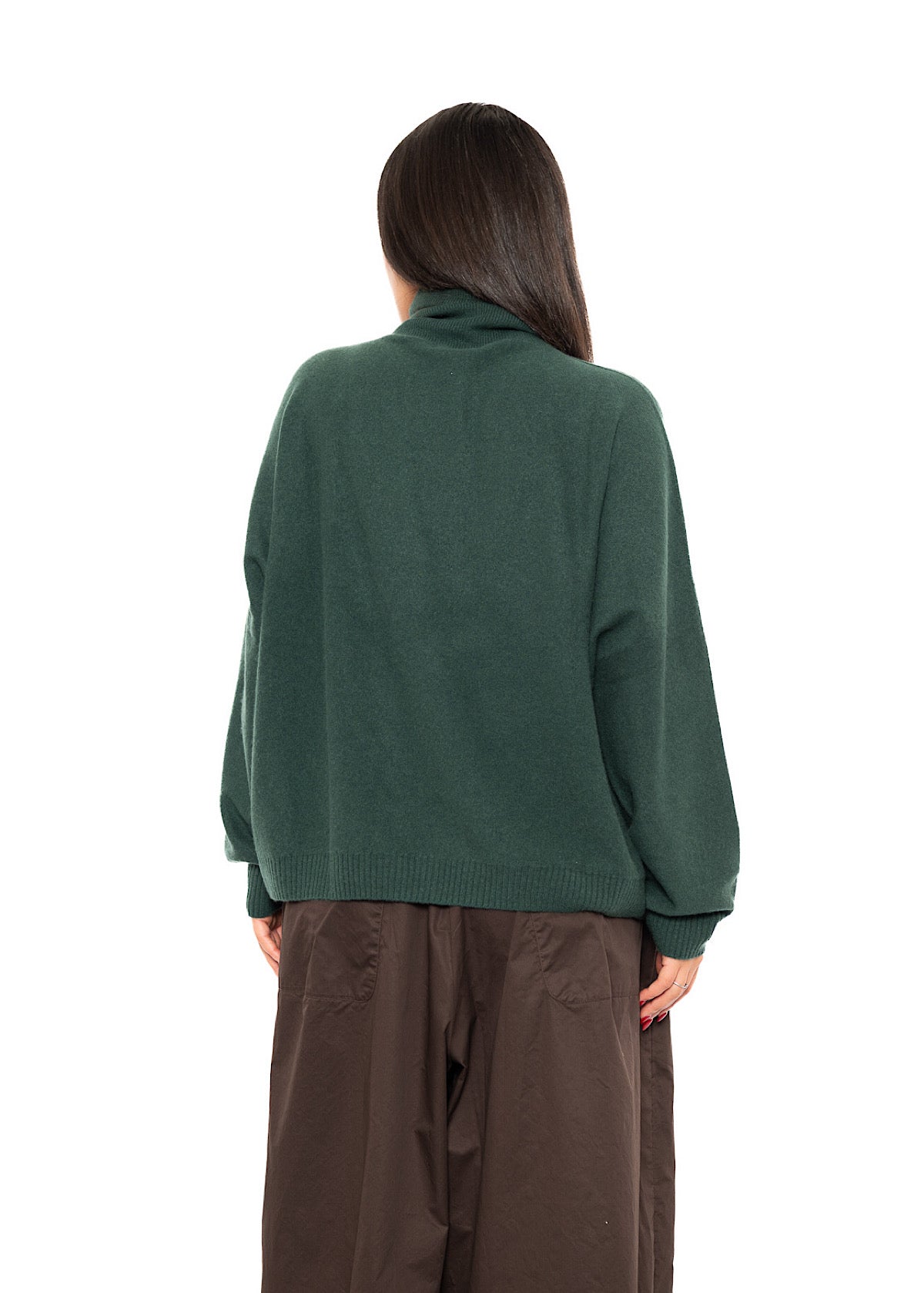 ROLL NECK CASHMERE PULLOVER