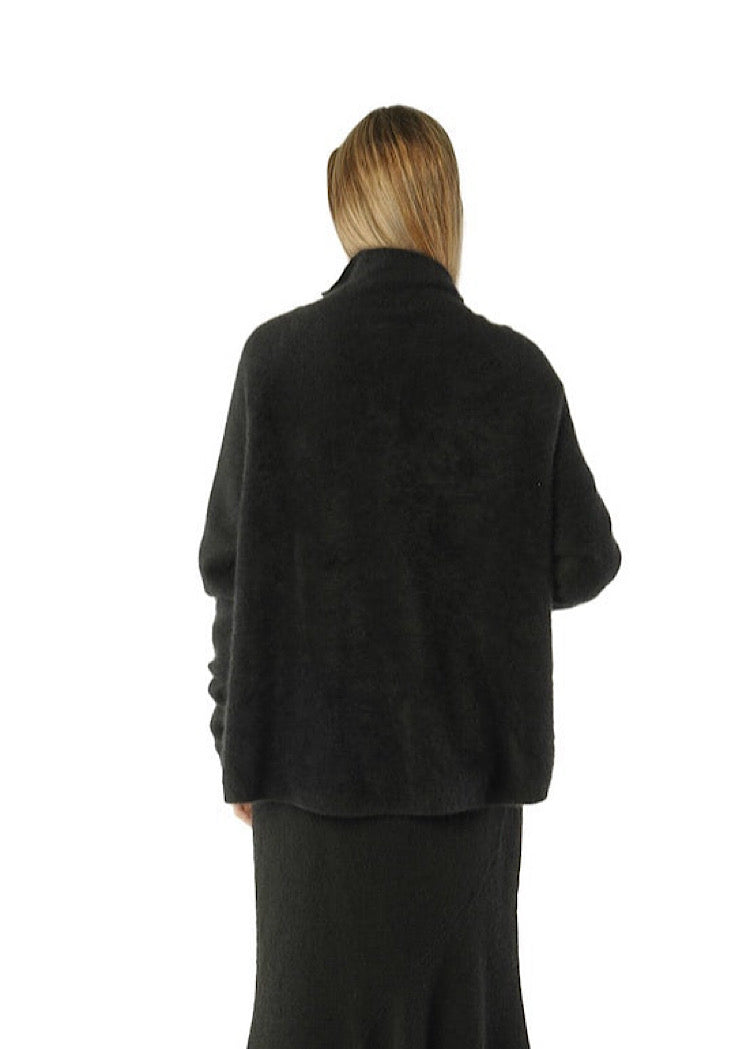 SIGNATURE RACCOON FUNNEL NECK KNIT
