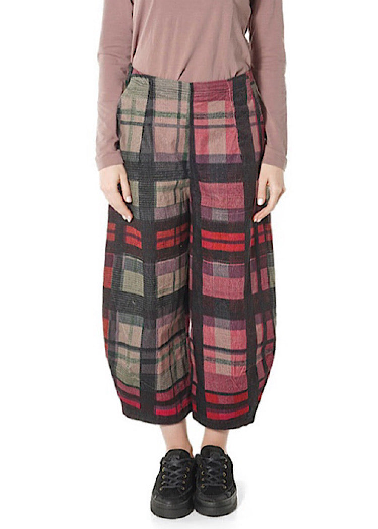 HERITAGE CHECK BALLOON TROUSERS
