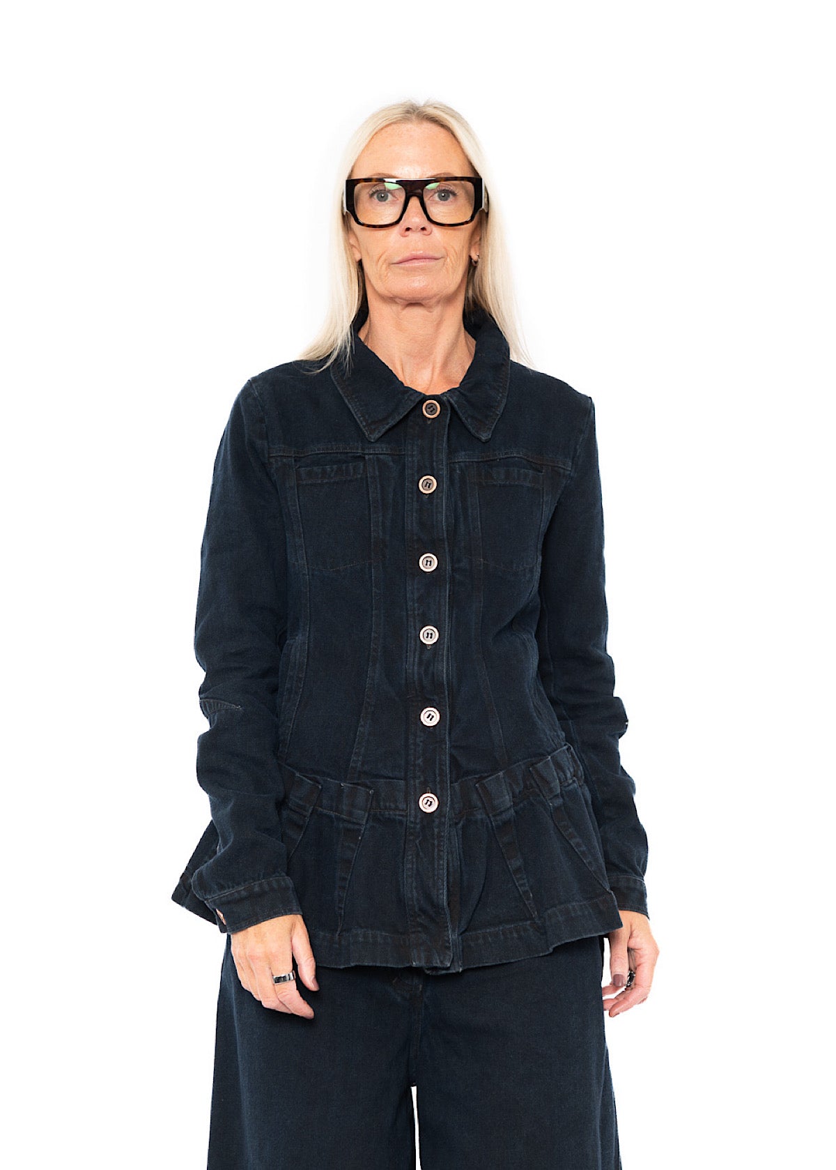 GARMENT-DYED DENIM JACKET