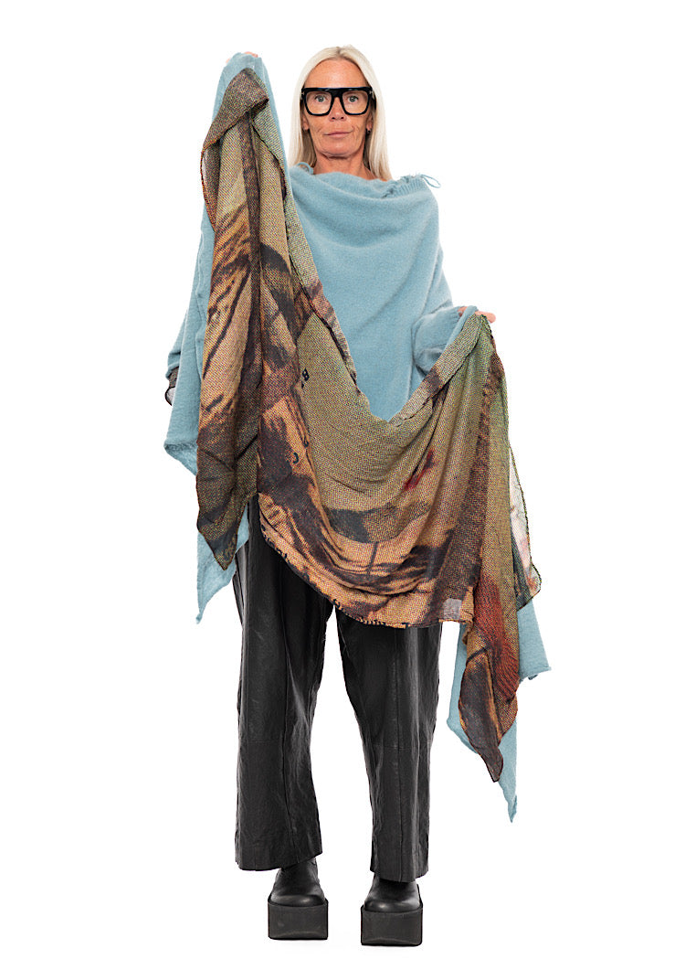 RUNDHOLZ DIP 1/2 SHARER KNITTED SCARF