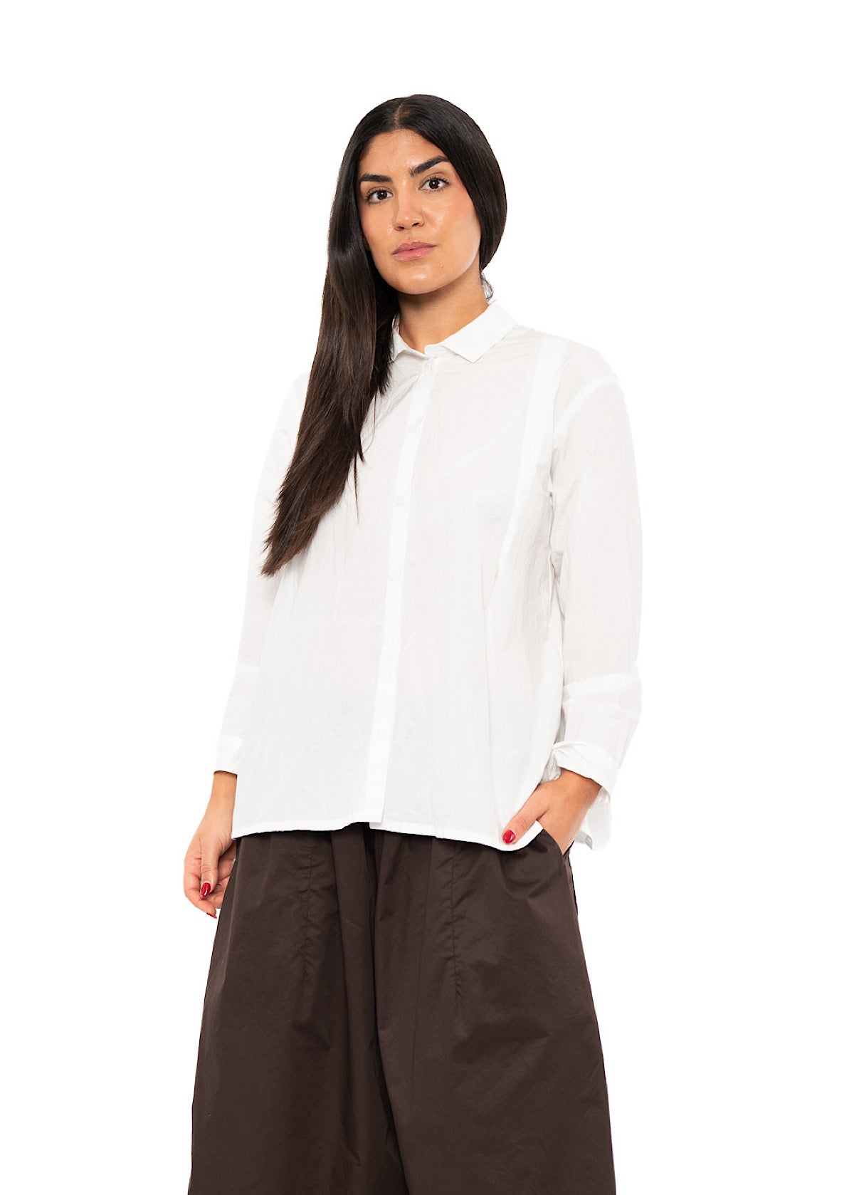 CRINKLE COTTON SHIRT