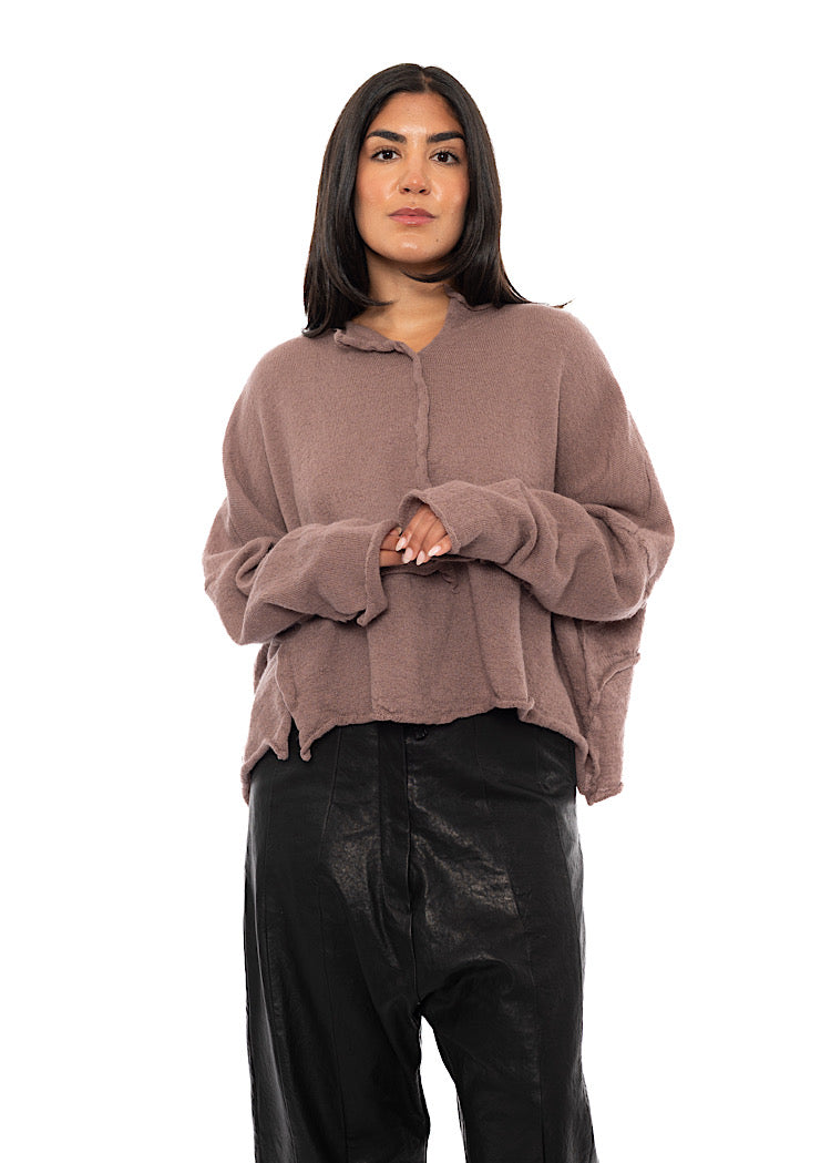 BOILED WOOL KNITTED PULLOVER