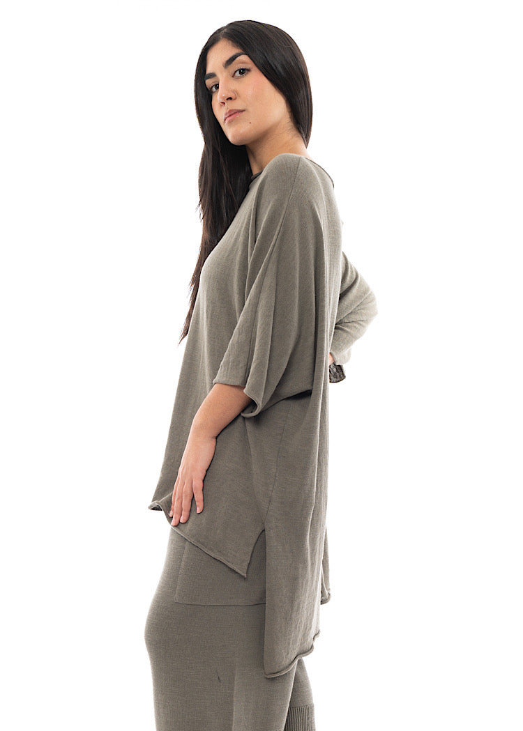 SORT AARHUS ELSA KNITTED TUNIC