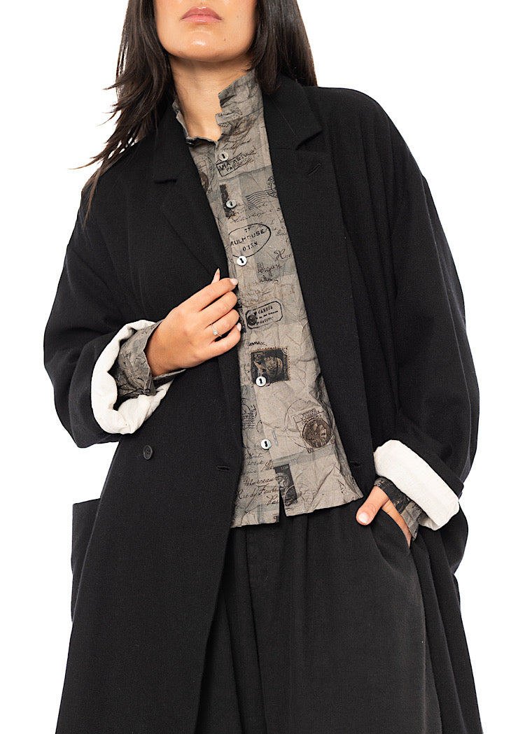 OVERSIZED TWEED COAT