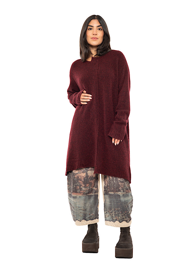 BRUSHED MÉLANGE KNITTED TUNIC