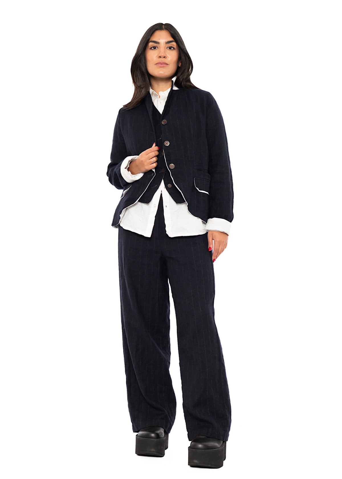 PINSTRIPE GINETTE WAISTCOAT