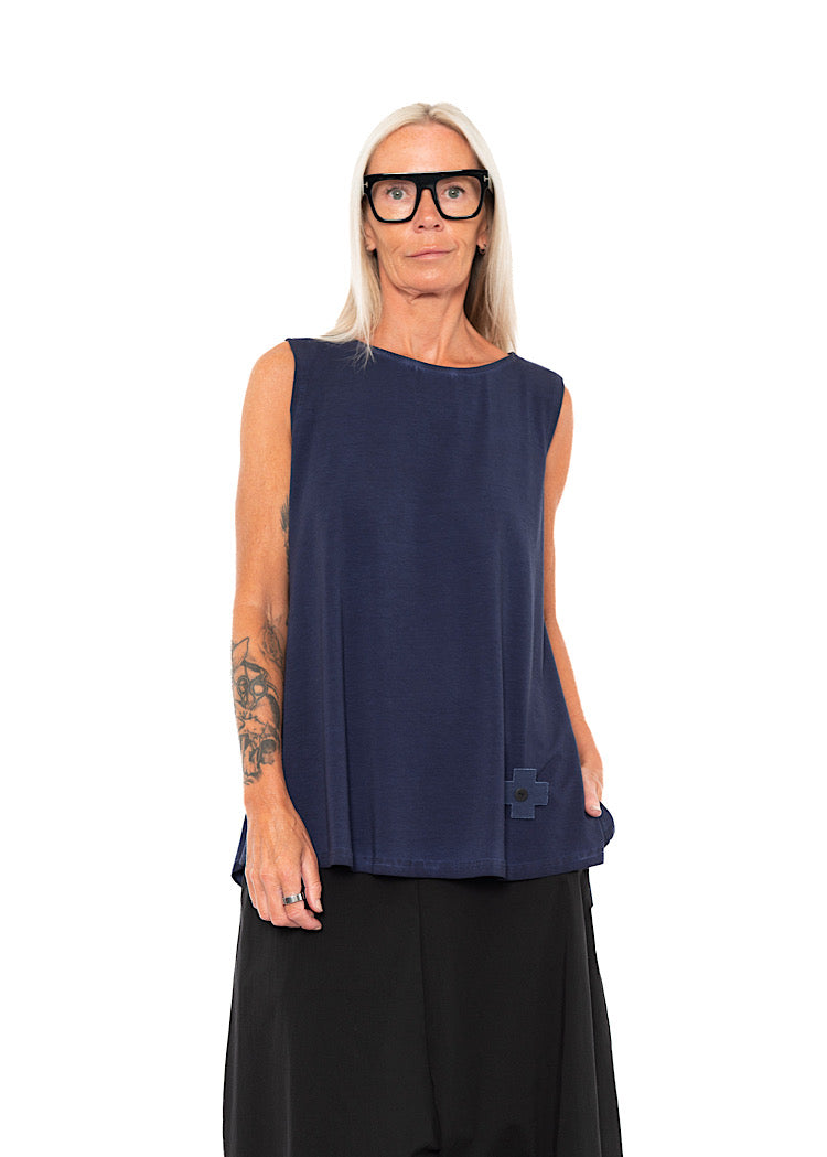SLEEVELESS A-LINE TOP