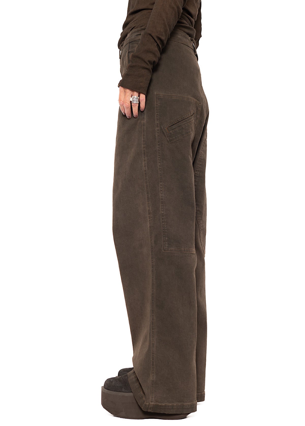 SIGNATURE DROP CROTCH DENIM JEANS