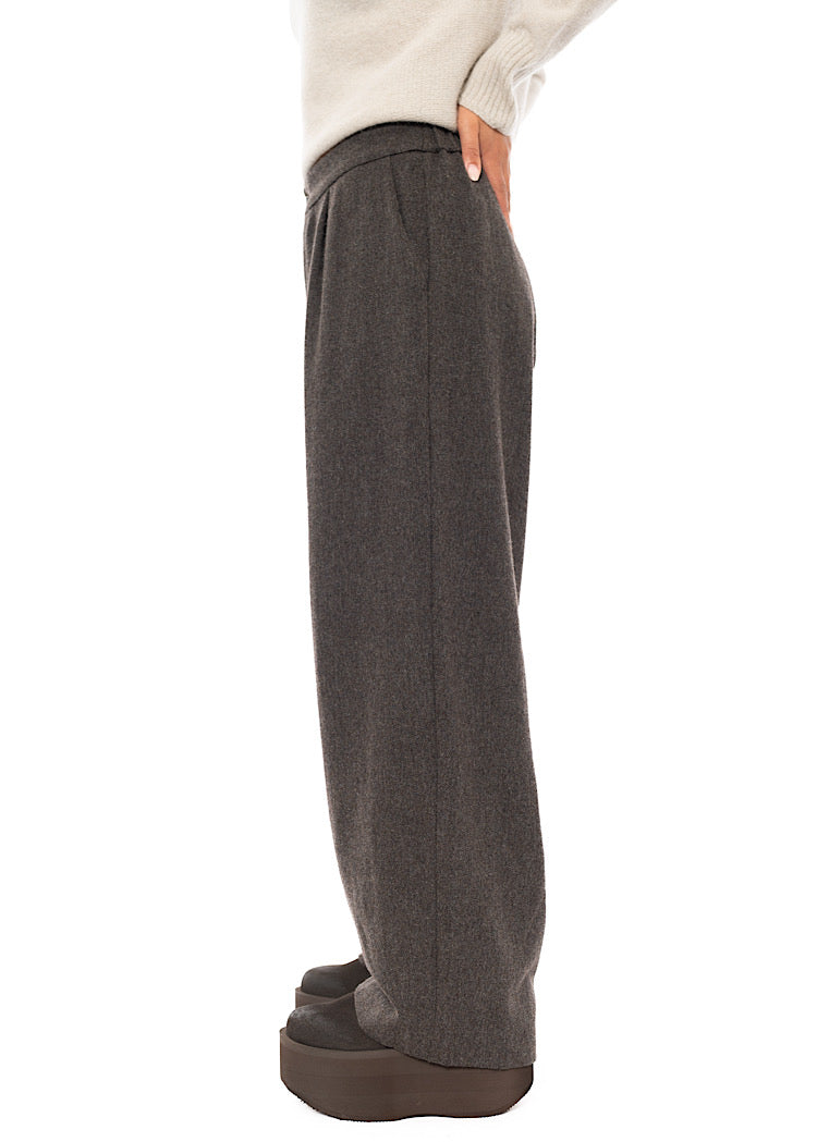 TWEED WIDE-LEG TROUSER