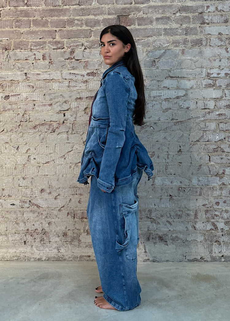 PRE-ORDER RUNDHOLZ MAINLINE JACKET *INDIGO FADED* (Shown in INDIGO STONEWASH)