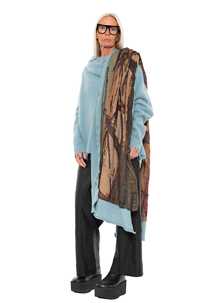 RUNDHOLZ DIP 1/2 SHARER KNITTED SCARF