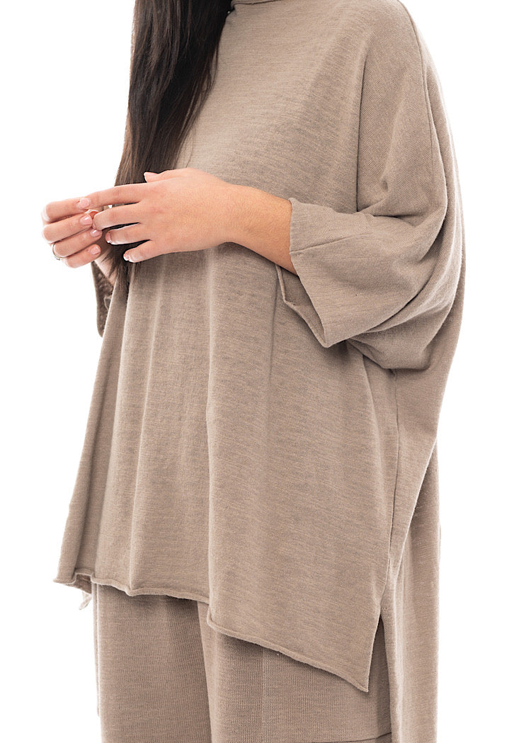 SORT AARHUS ELSA KNITTED TUNIC