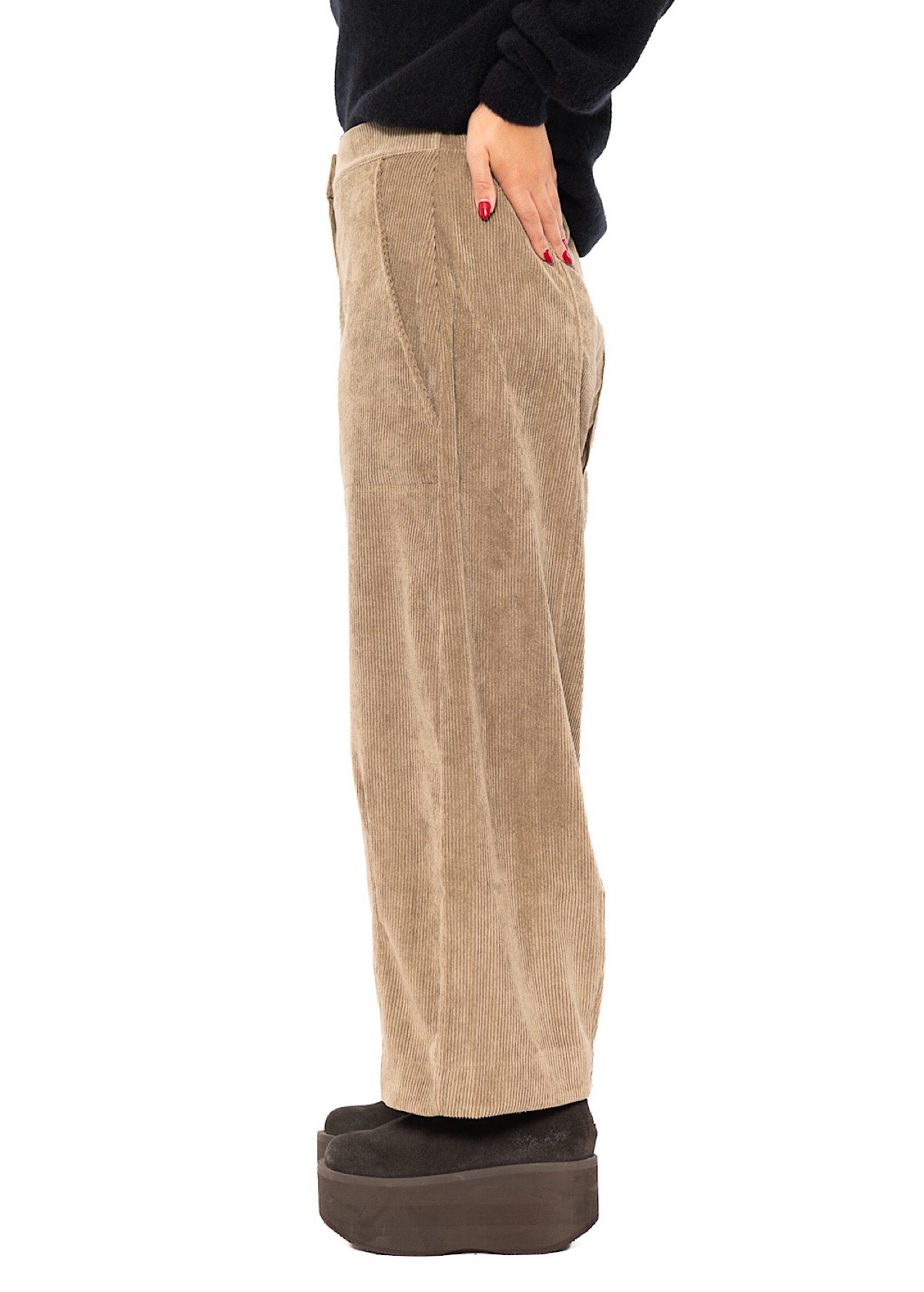 CORDUROY WIDE-LEG BALLOON TROUSER