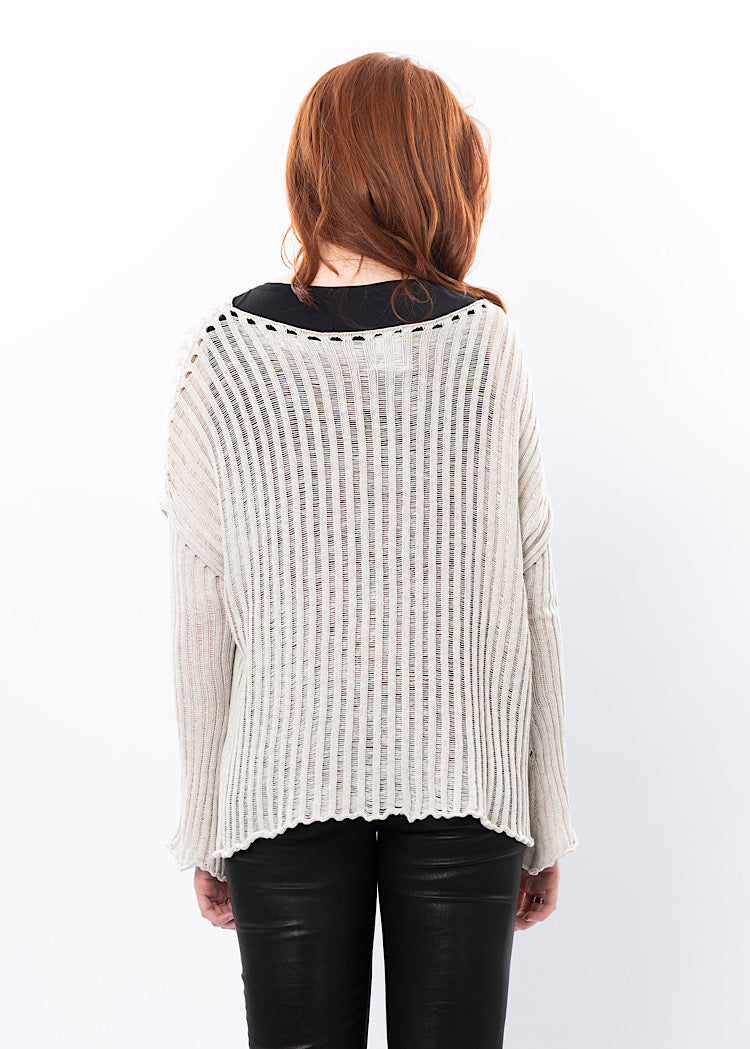 SORT AARHUS KNITTED PULLOVER