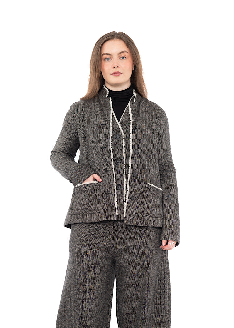 HERRINGBONE APRILE I JACKET