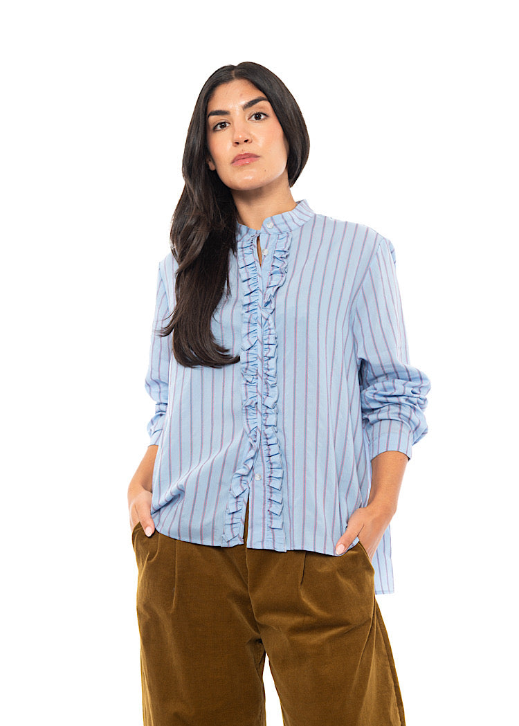 PINSTRIPE AMELIA L SHIRT