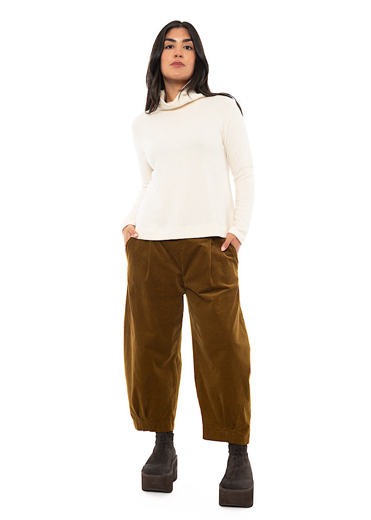 COTTON-FLEECE LYDIA PULLOVER