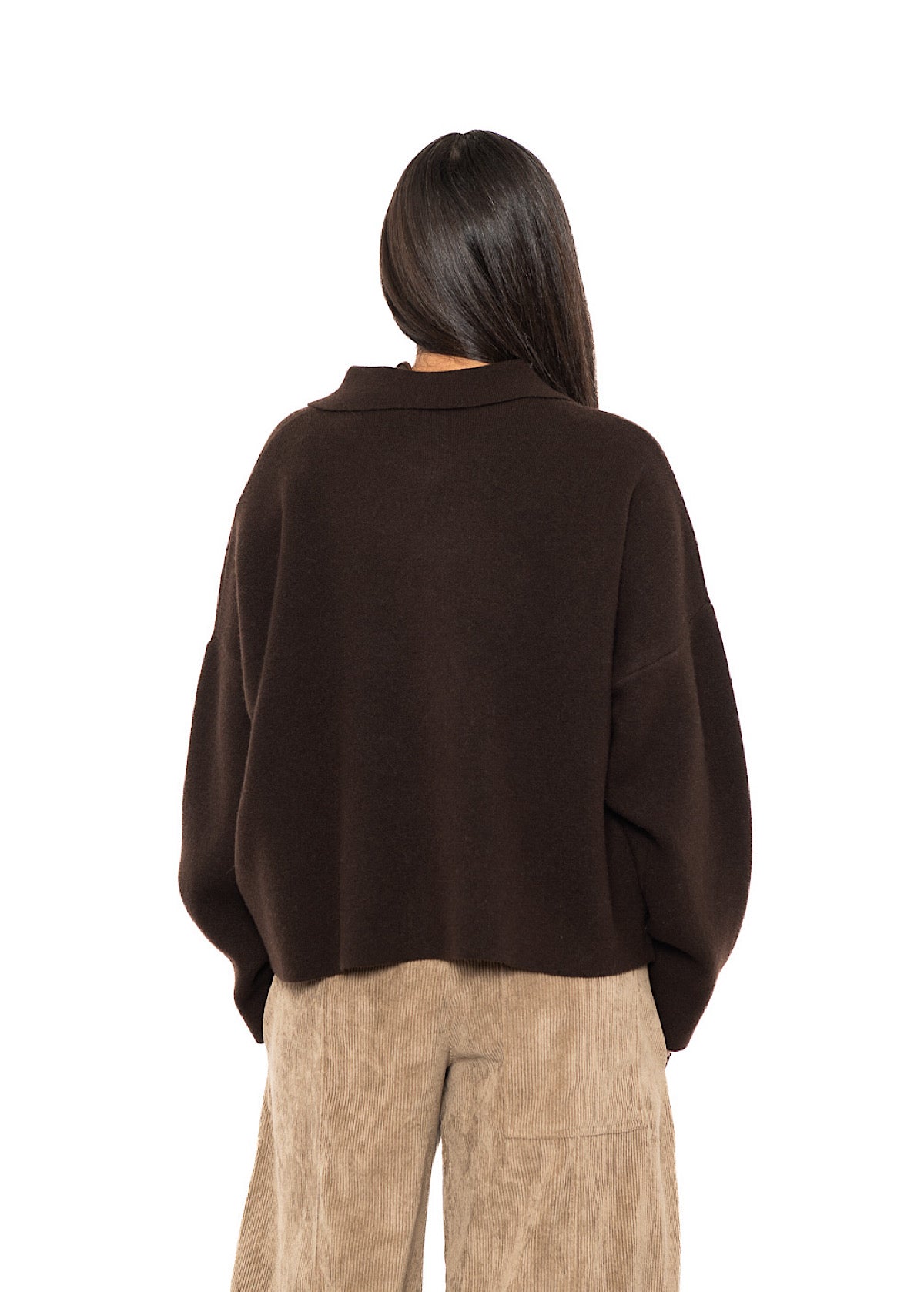 BOXY WOOL-MIX CARDIGAN