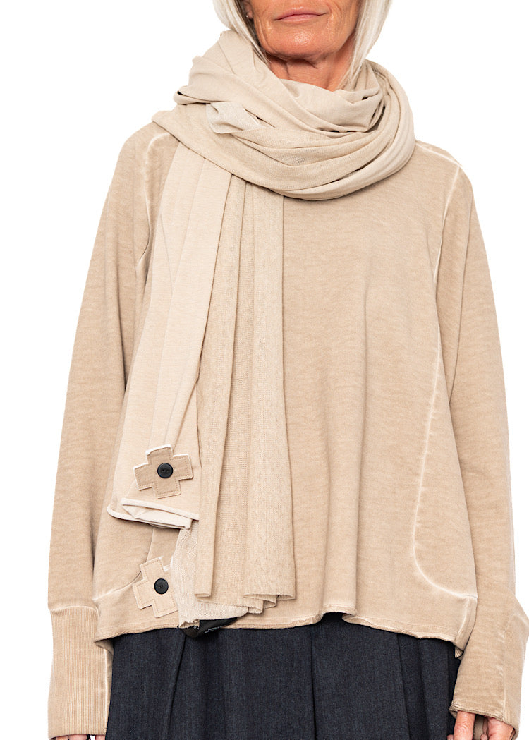 MESH OVERLAY SCARF