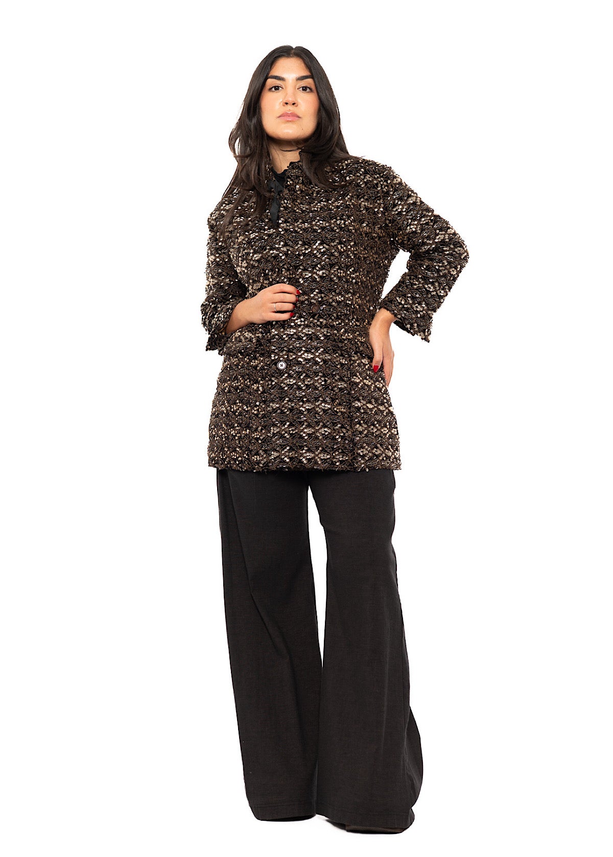 BEADED DOUBLE-BREASTED JACKET