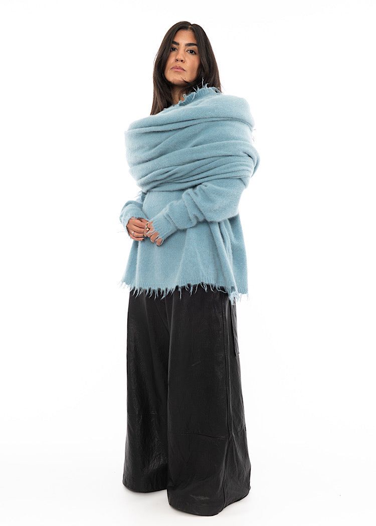 RUNDHOLZ DIP KNITTED SCARF