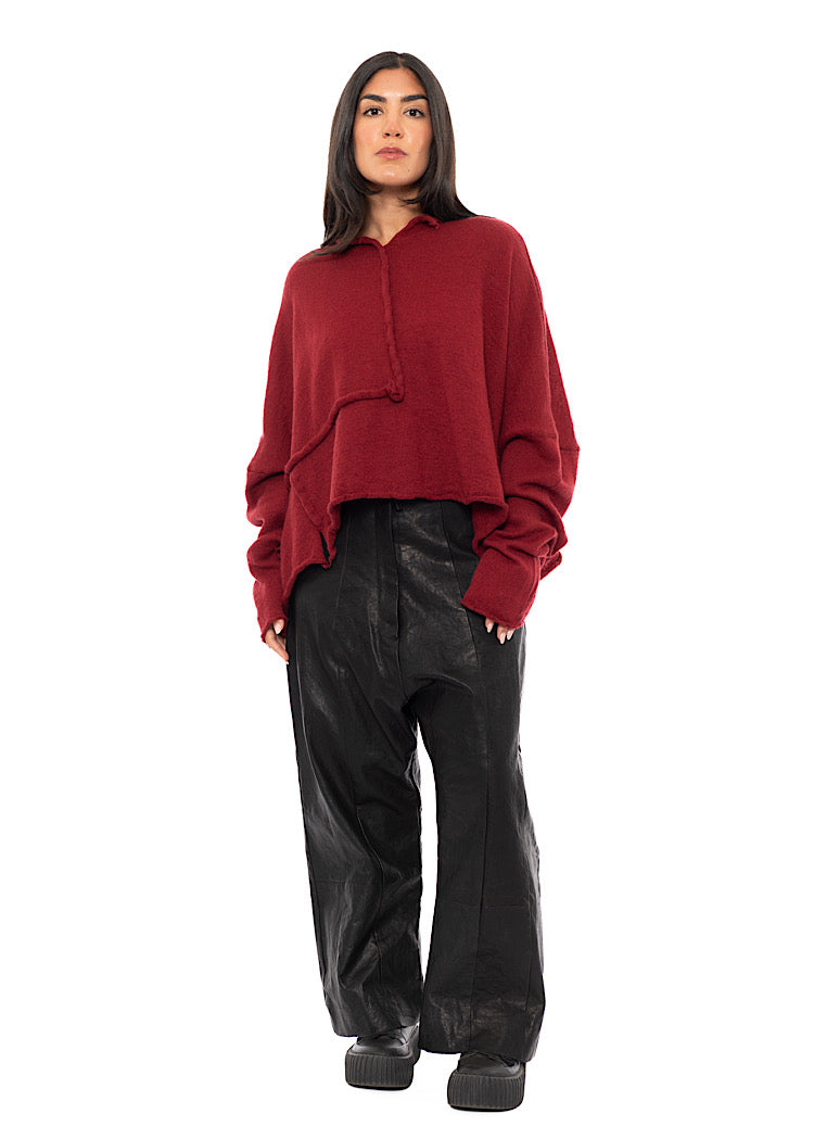 BOILED WOOL KNITTED PULLOVER