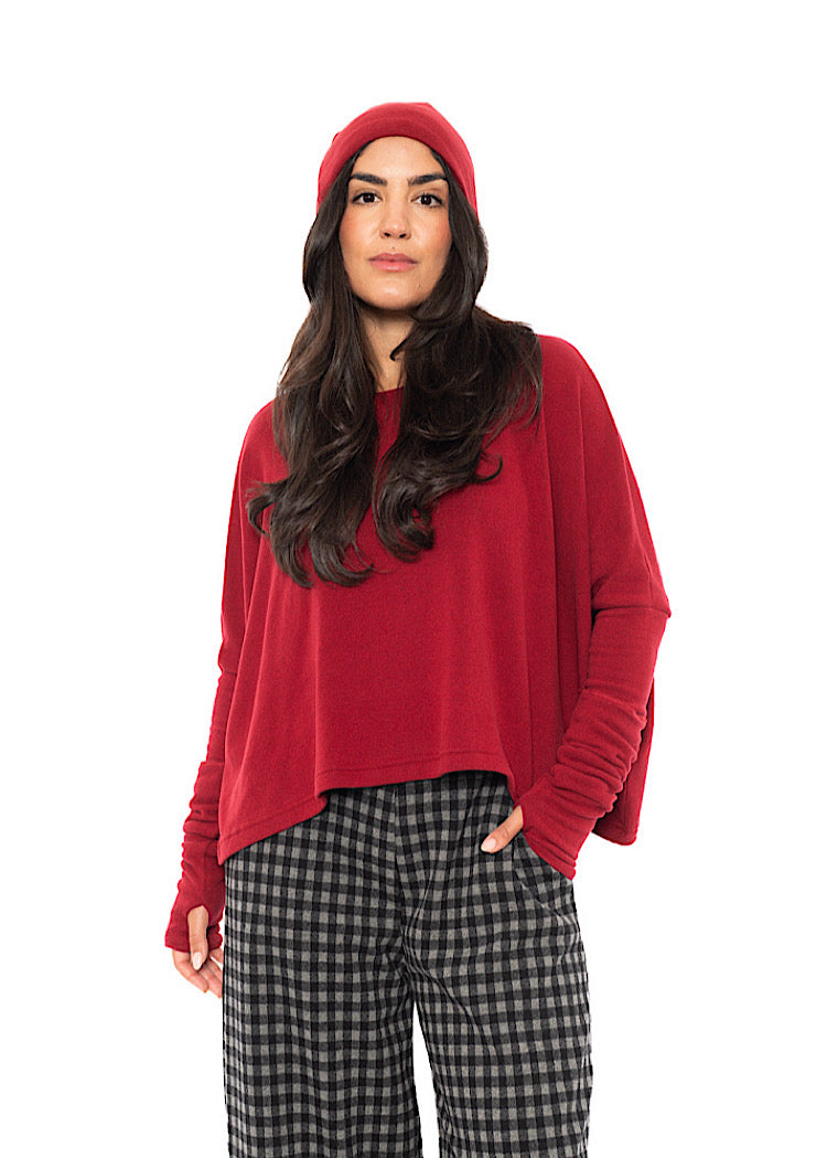 COTTON-FLEECE KAKI HAT