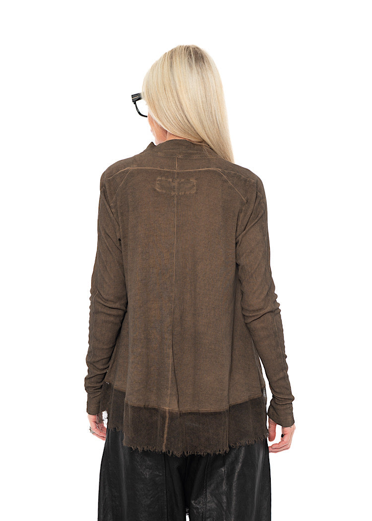 RELAXED NETTED HEM T-SHIRT