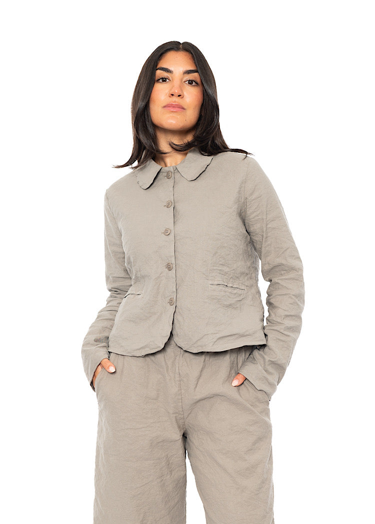 SIGNATURE CRINKLE BOXY JACKET