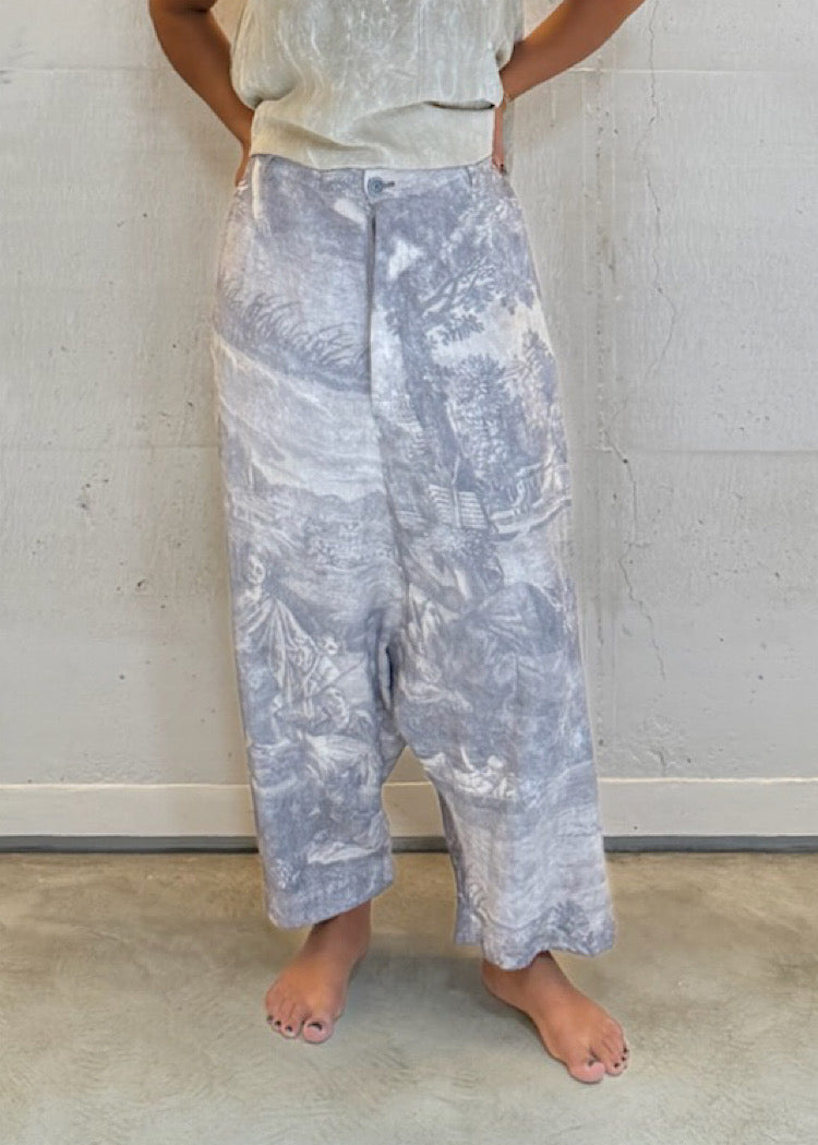 PRE-ORDER RUNDHOLZ DIP TROUSER *SEAWEED PRINT* (Shown in AMBER PRINT)