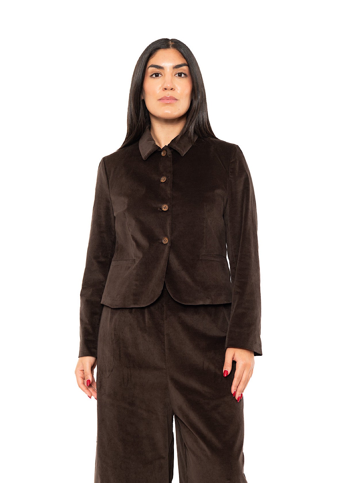 CROPPED VELVET GINNY JACKET