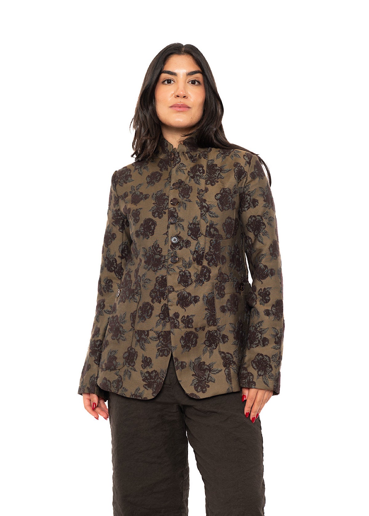 HERITAGE FLORAL STAND COLLAR JACKET