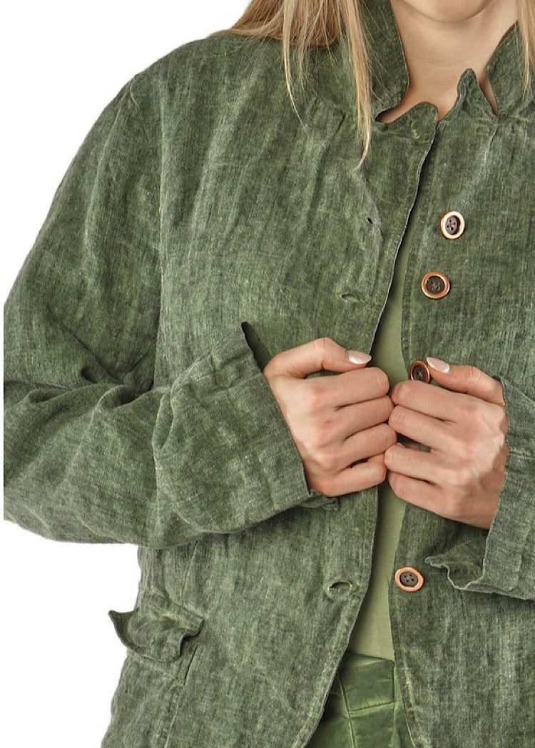WINTER LINEN TAILORED JACKET *CRY CLOUD* (Shown in PARK CLOUD)