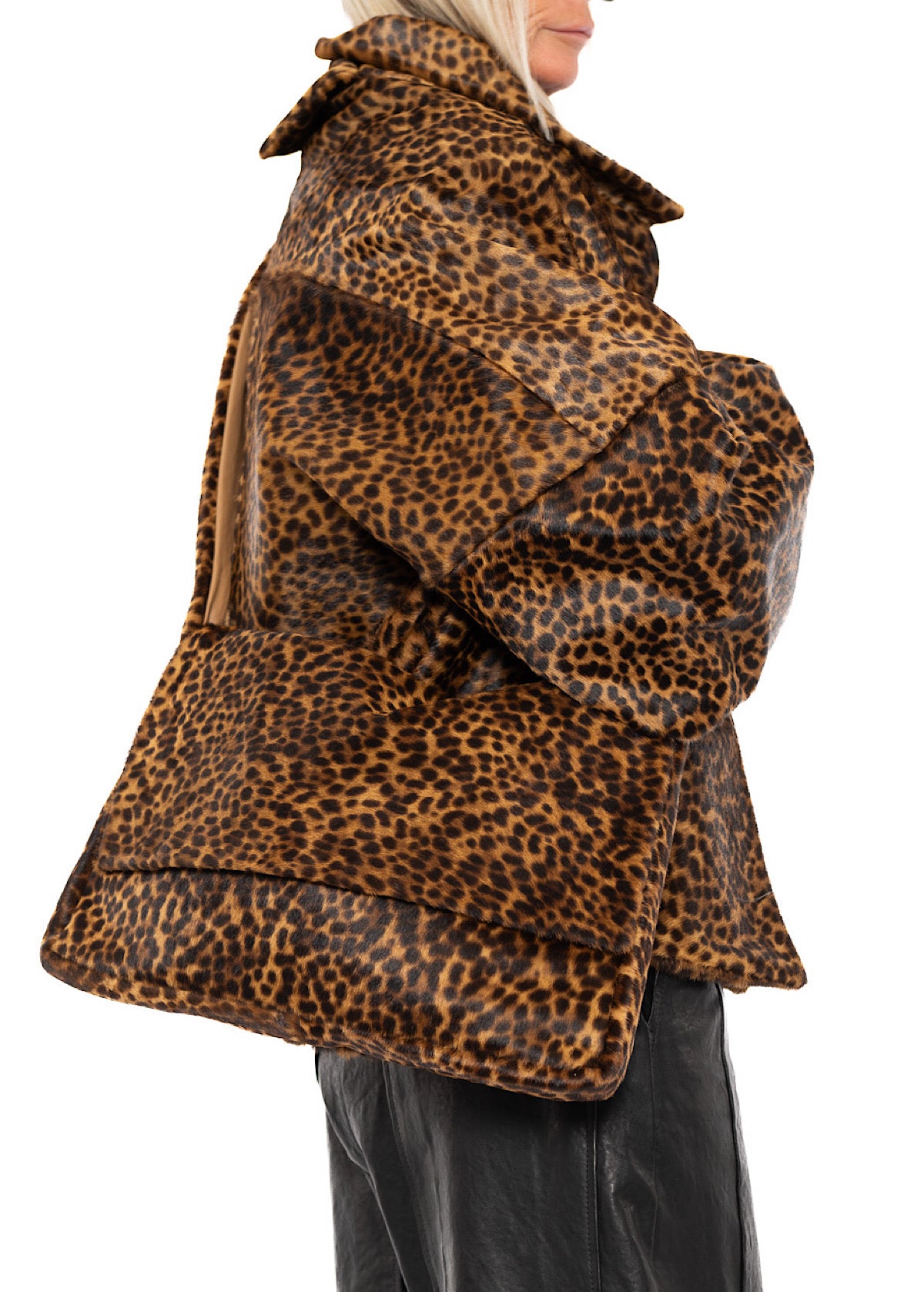 LEOPARD LEATHER CROSSBODY BAG