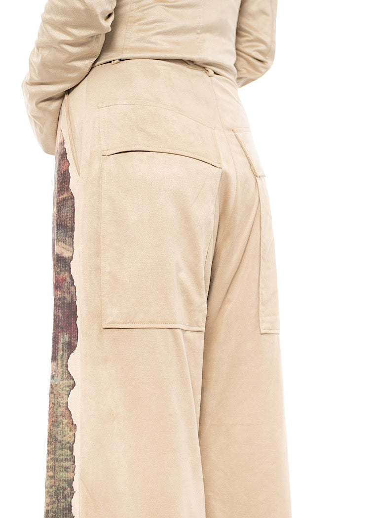 LANDSCAPE PRINT WIDE LEG TROUSER