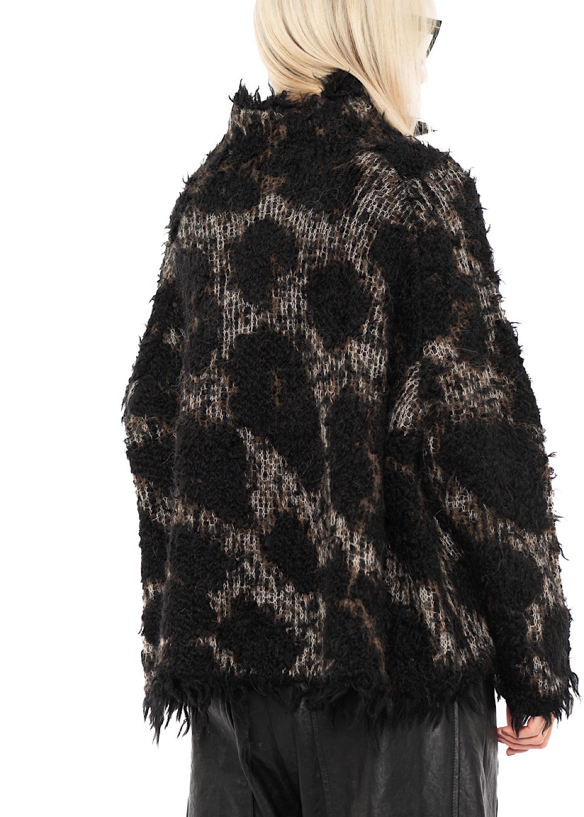 LEOPARD JACQUARD ALPACA PULLOVER