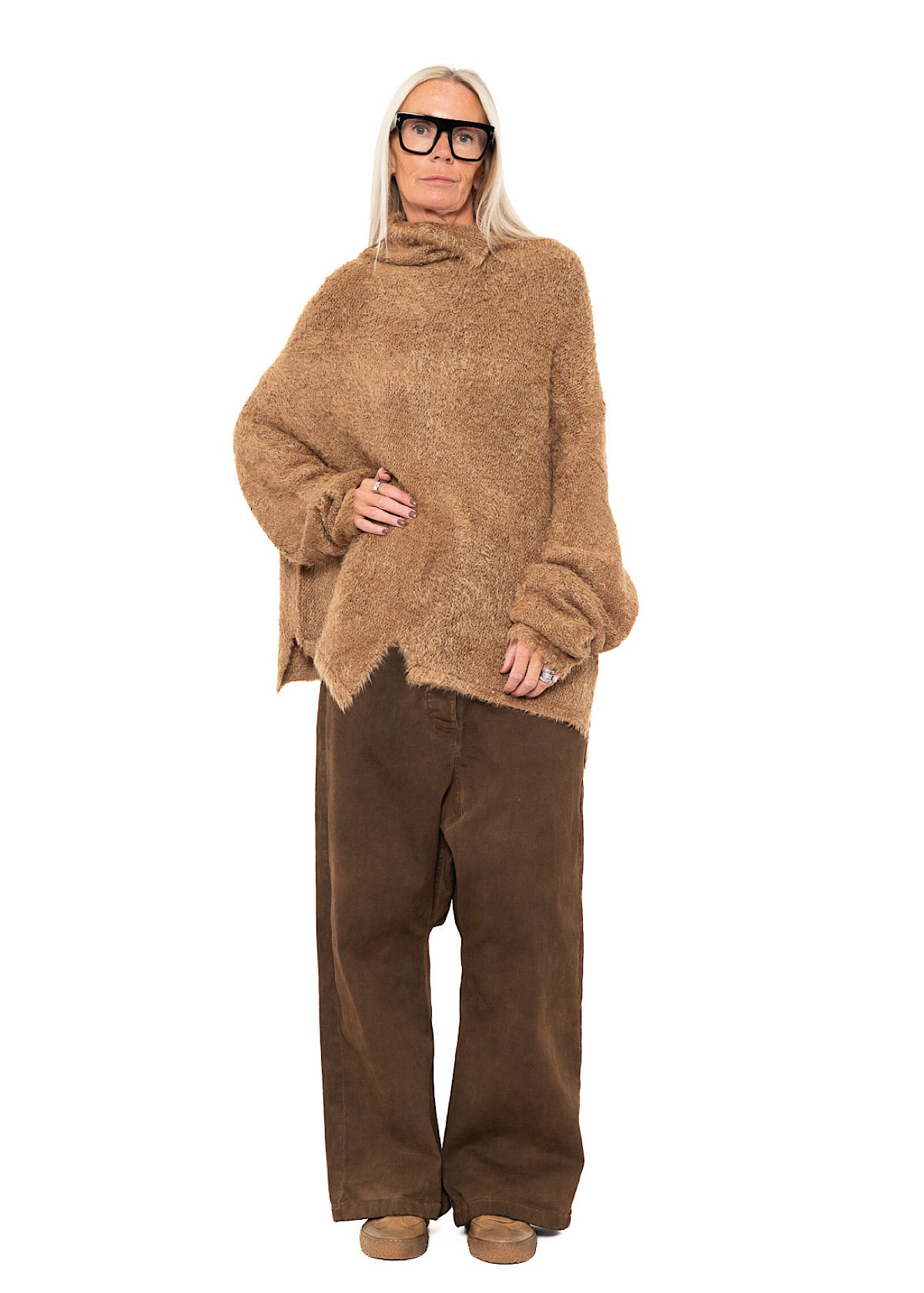 RELAXED SILK KNIT PULLOVER