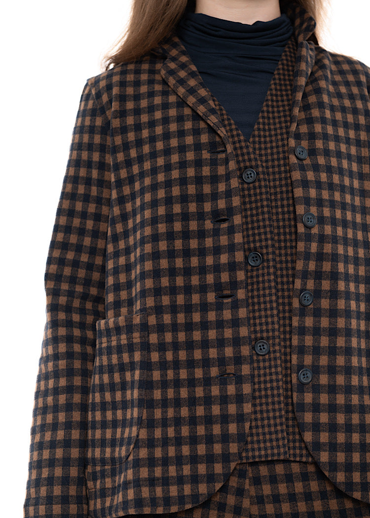 OVERSIZED CHECKED CIMONE JQ JACKET
