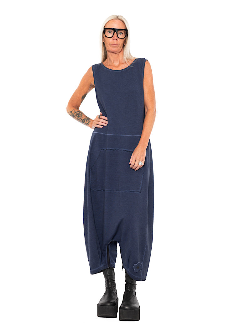 REVERSIBLE DROP-CROTCH OVERALL