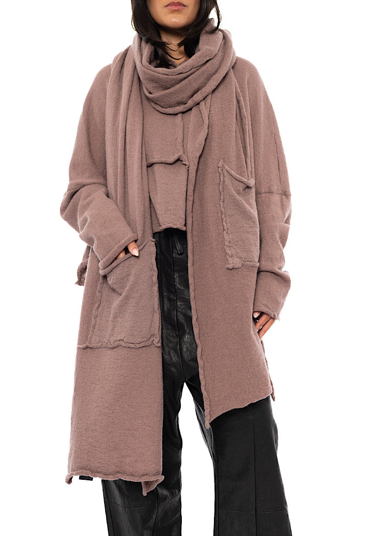 BOILED WOOL POCKET SCARF