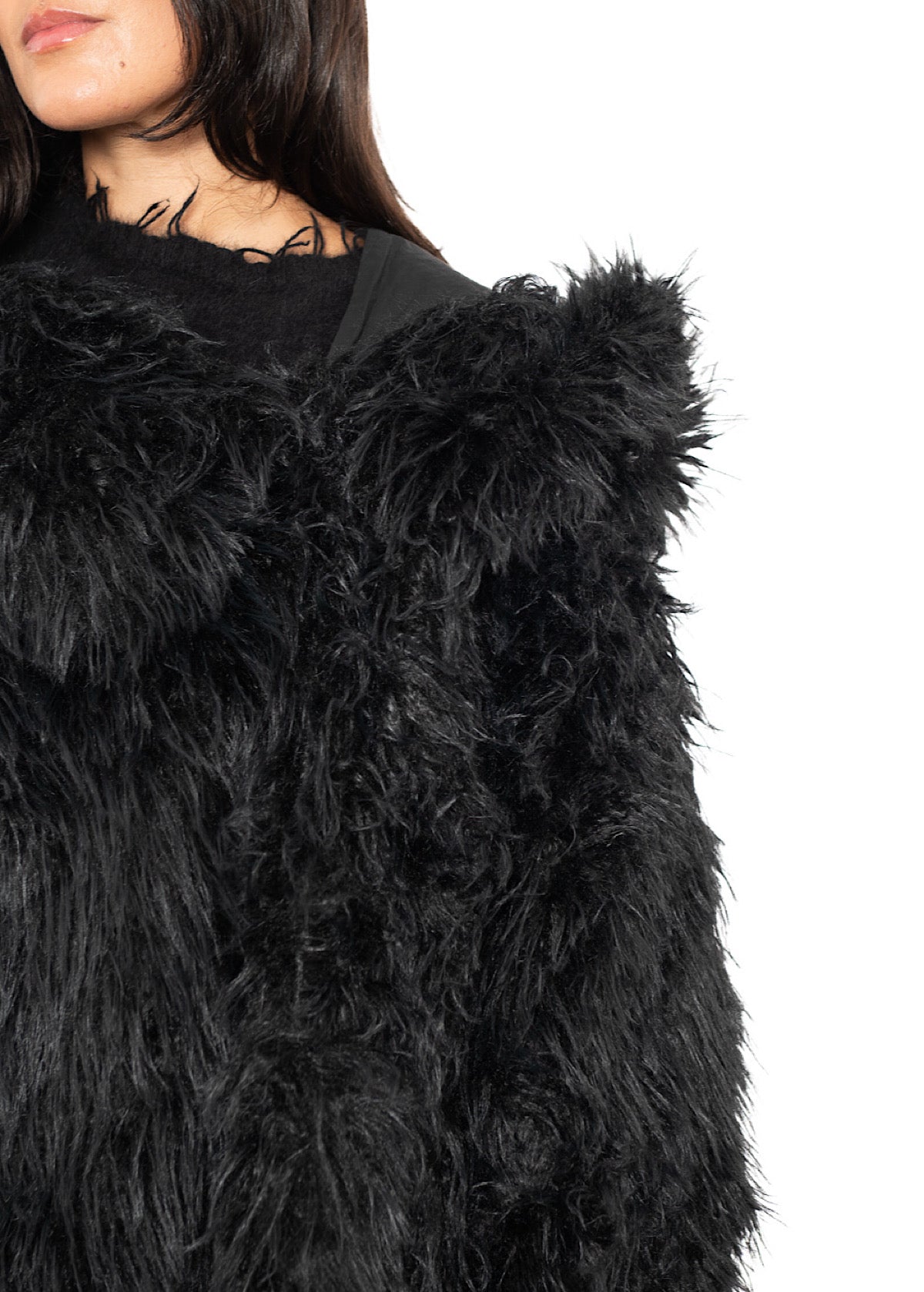 OVERSIZED FAUX FUR JACKET